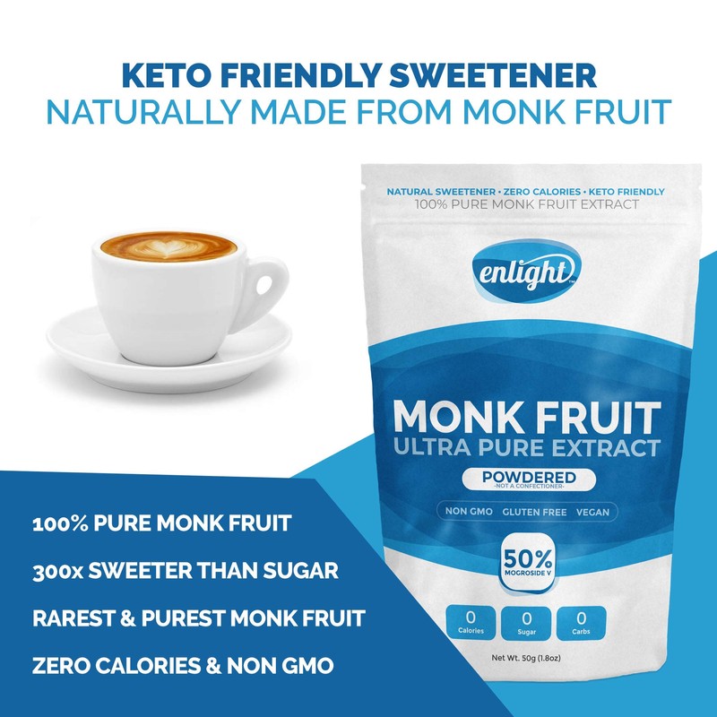 ENLIGHT - 100% Ultra Pure Monkfruit Extract (50g / 1.8oz