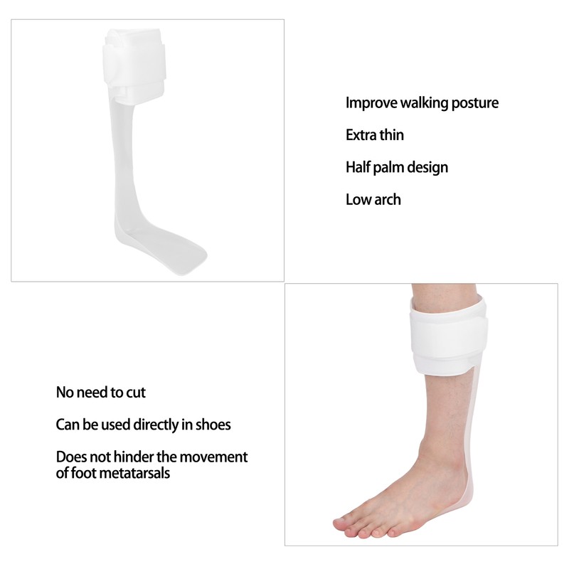 Drop Foot Support Brace Lightweight Ultra Thin Ankle Foot Orthosis