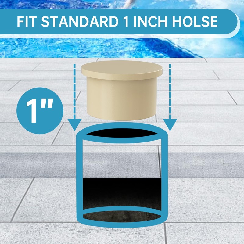30 Pcs Trdzi Pool Cover for Fence Hole Deck Patio