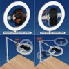 Ring Light with Overhead Phone Mount, 10" Selfie Light with
