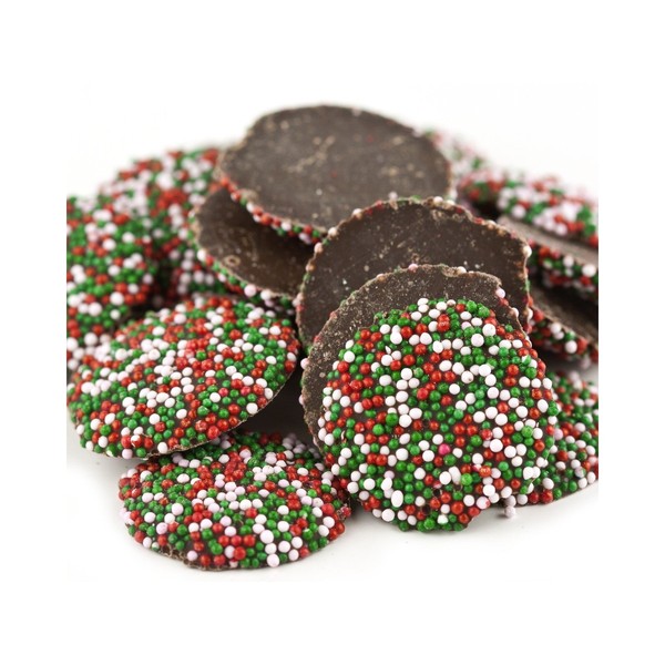 Christmas Nonpareils Dark Chocolate Candy Nonpareils 5 pounds