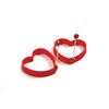 Norpro - 999R Norpro Silicone Heart Pancake/Egg Rings, 2 Pieces,