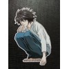 L Lawliet from Death Note Glossy Sticker Anime Waterproof!