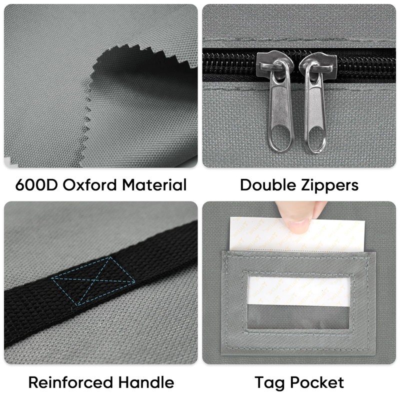 BALEINE Premium Wreath Storage Container, Oxford Christmas Wreath Storage Bags