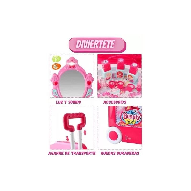 Innovaciones Beauty Set Tocador Maletin Maquillaje Transportable 3 En1