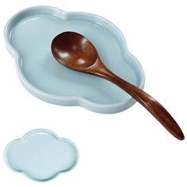 Ceramic Spoon Rest for Stove Top Cloud Shaped Cooking Spoon Holder/Spoon Rest for Kitchen Counter Kitchen Decor Gift, Ideal Gifts for Mom, Friends