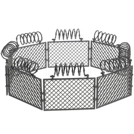 ibasenice Fence Toys Set for Kids - DIY Assembly, Grey Abs Material, 3.70x2.44x0.11 Inches, Enhance Creativity and Imagination, Perfect for War Scene Play, Children Supply