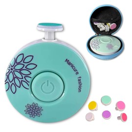 Electric Baby Nail Trimmer & Baby Nail File, Safe and Quiet Baby Nail Clippers with 6 Grinding Heads, Baby Nail Grooming Kit for Newborn, Infant, Toddler & Adult.