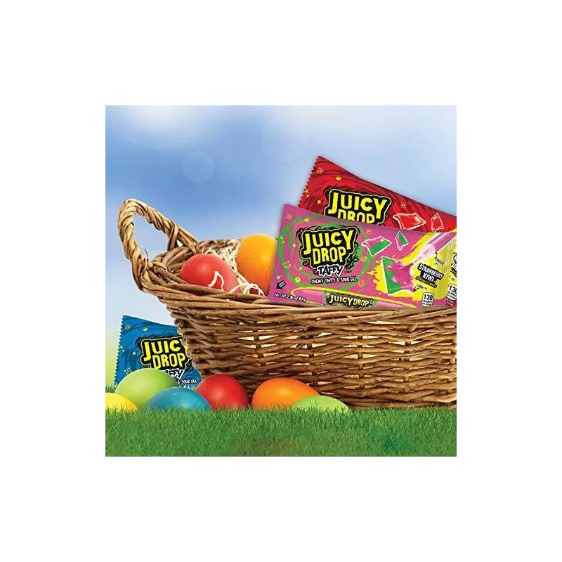 Bazooka Juicy Drop Taffy, 2.36 Ounce (Pack of 16)