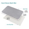 JUERLEN 2 Pack Diatomaceous Earth Shower Mat, Stone Bath Mat,