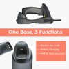 NADAMOO Wireless Barcode Scanner with USB Cradle Charging Base 328Ft