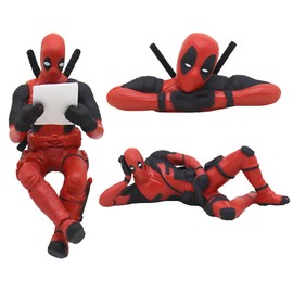 Hshenjhu Deadpool Car Decoration, Deadpool Decoration, Funny Car Interior Decoration Accessories, Deadpool Pendant Creativity Car and Office Decoration, for Automotive and Office Decoration, Pack of 3