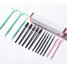 Kit de Elevación Cejas Set Permanente y Laminación DIY con Brochas para Pestañas Peines Película Plástica Estilizado Larga Duración Uso en Salón Hogar