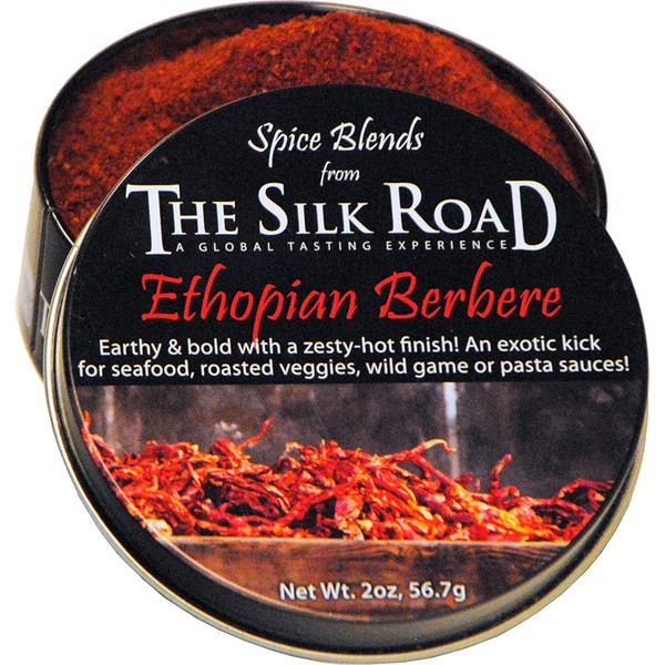 Ethiopian Berbere Spice Blend from The Silk Road Restaurant & Market (2oz), No Salt | All Natural East African Seasoning | Vegan | Gluten Free Ingredients | NON-GMO | No Preservatives