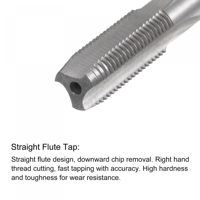 sourcing map 3/8-24 UNF Straight Flute Thread Tap and 8.4mm