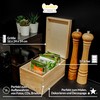 Creative Deco Wooden Storage Box for CDs and DVDs, 16