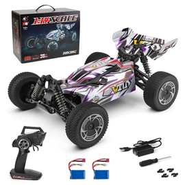 GoolRC WLtoys 144016 RC Car, 1/14 Scale Remote Control Car, 4WD 35KM/H High Speed RC Racing Car, 2.4GHz All Terrains Off-Road Buggy Drift Car with 2 Batteries for Adults