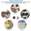 TERF® M6 Grey Plastic Hex Nut Bolt Dome Cap Cover