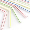 400-Pack Colorful Bendy Plastic Straws – 8.25" Flexible BPA-Free Disposable