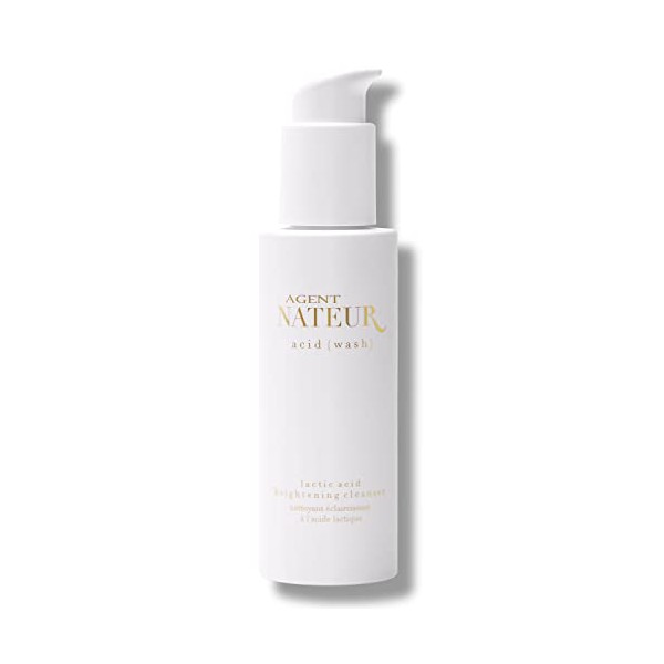 Agent Nateur - acid (wash) Natural Lactic Acid Skin Illuminating Cleanser | Vegan, Non-Toxic, Clean Skincare (4.05 fl oz | 120 mL)