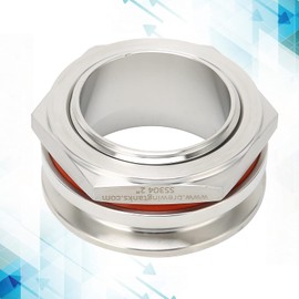 Leapiture 2" Weldless Homebrew Bulkhead Tri Clamp Bulkhead Fitting, Bulkhead Tri Clamp Adapter, Bulkhead Tri Clamp Connector, Kettle Bulkhead Fitting for Brewing Equipment