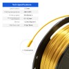 Flashforge 3D Printer Filament Silk PLA 1.75mm 1kg Spool-Dimensional Accuracy