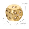 Abaodam Pure Copper Dice Win Switch Teaching Dice Board Gold