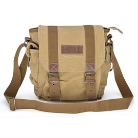 Gootium Unisex Messenger Bag, Shoulder Purse Crossbody Satchel Umhängetasche, Khaki