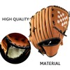 Wonninek Baseball Glove Sports Bat Gloves with Baseball PU Leather