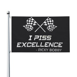 Checkered Racing Flag I Piss Excellence Ricky Bobby Flag 3d Two-Sided Printing Banner Sign For Home Garden Outdoor Indoor 3 X 5 Ft