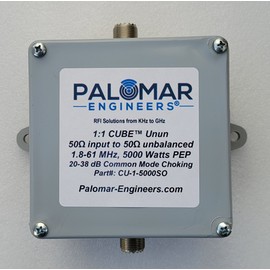 Palomar Engineers CUBE Feed Line Choke Unun, 5KW, 1.8-61 MHz, 20-38 dB Common Mode Rejection, S... - None