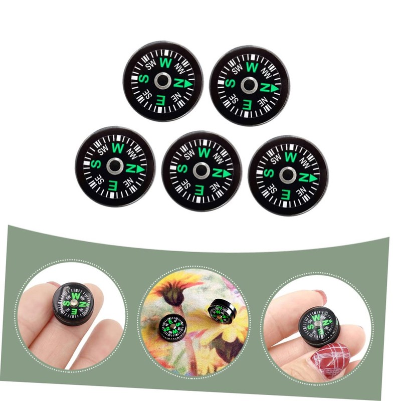 Mipcase Button Compass Liquid-Filled Navigation Tool for Outdoor Adventures Lightweight