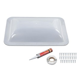G-PLUS Skylight Cover Exterior Semi-Transparent Camper Skylight Compatible with Most Models 17.5" X 26.75" Plastic Cover Clear