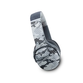 MightySkins Carbon Fiber Skin Compatible with Skullcandy Crusher Evo Wireless - Gray Camouflage | Protective, Durable Textured Carbon Fiber Finish | Easy to Apply