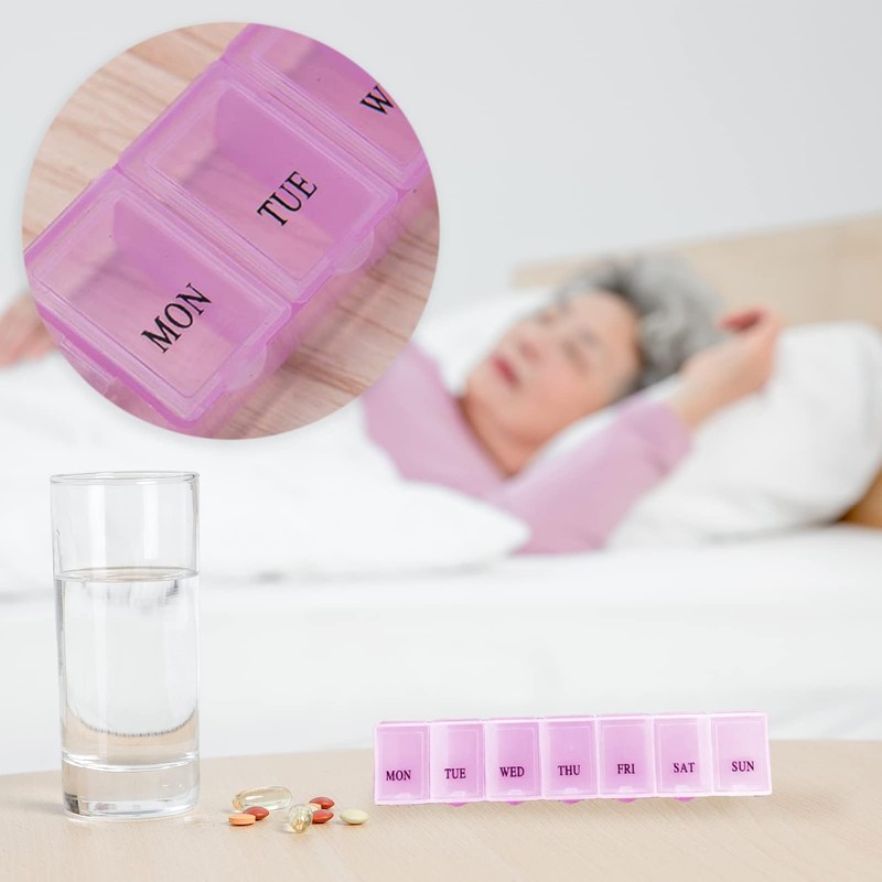 Pill Box Organiser 7 Day,Pill Pot,Medication Box, one Time A