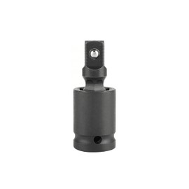 FOCMKEAS 1/4" Universal Joint Swivel Socket Adapter, Black Impact Socket Extension, CR-V Steel