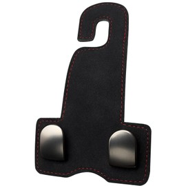 Headrest Hook | Headrest Purse Holder - Falling Resistance, Adjustable 2 in 1 PU Leather Car Seat Hooks Cell Phone Holder for Backpacks, Toys, Purse