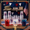 50 Pcs Veterans Day Plastic Cups,12oz Veterans Day Decorations