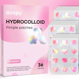 Pimple Patches Pink Heart Moon flower12MM 36PCS Hologram