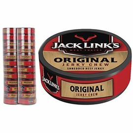 Jack Link's Jerky Chew Original 0.32 oz. Shredded Beef Jerky 100% Beef 24-can...