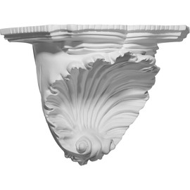 Ekena Millwork SH10X06X07SH Shell Decorative Shelf, 10 3/8" W x 6" D x 7 3/8" H