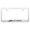 Triple Chrome Plated Solid Brass Corvette C8 Z06 Engraved License