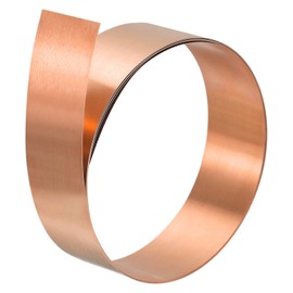 QUARKZMAN Copper Sheet Roll, 2000 mm x 20 mm x 0.3 mm, 99.9% Pure Copper Tape, Metal Foil Plate for Electrical DIY Projects