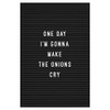 artboxONE Poster 30 x 20 cm Typography Letterboard Onions Picture