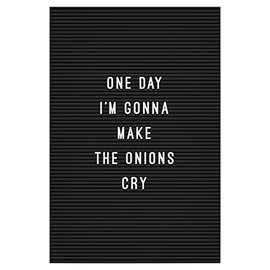 artboxONE Poster 30 x 20 cm Typography Letterboard Onions Picture Letter Funny Quote Kitchen