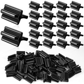 Juexica 50 Pcs Safe T Post Cap T Post Vinyl Safety Cap T Post Topper (Black)