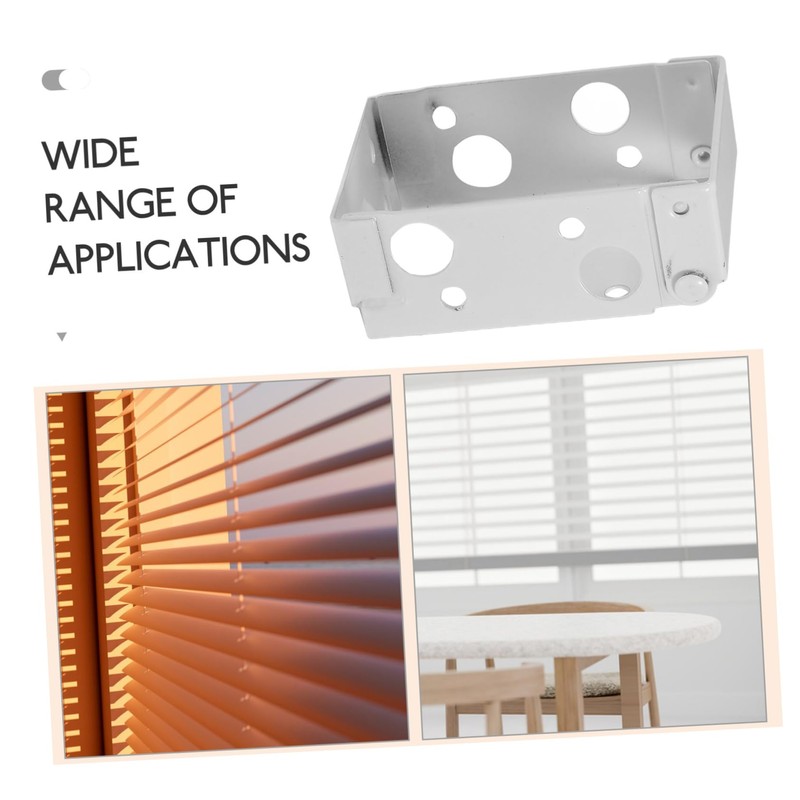 ULTECHNOVO 6Pcs Low Profile Blind Brackets for Easy Installation Sturdy