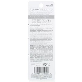 2 Pack Almay All Day Eyeliner Pencil, Brown Topaz 211, Waterproof, 0.01 oz