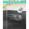 HapiRm Sink Caddy Sponge Holder - No Drill Sponge Caddy