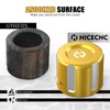 NICECNC Gold Aluminum Front Hub Cover Front Axle Nut Covers